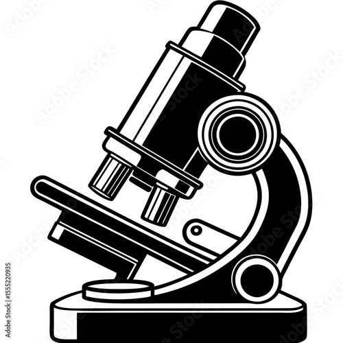 microscope vector illustration