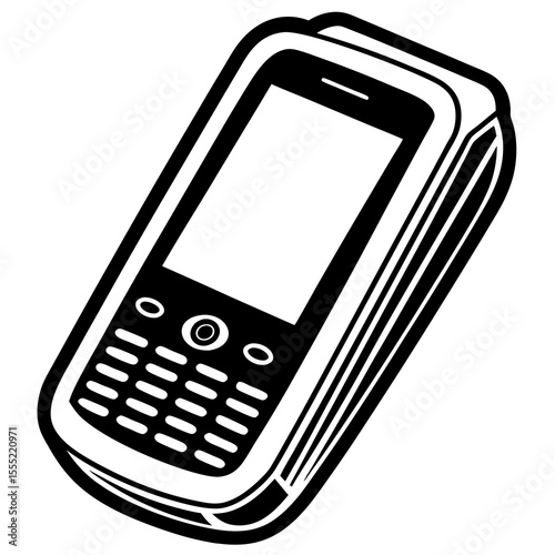 mobile phone isolated on white