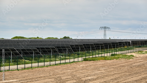 Photos Solar Park With Photovoltaic Panels In Mecklenburg Northern Germany