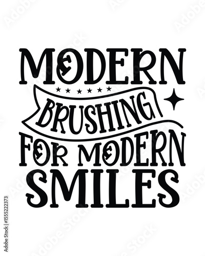 Modern Brushing For Modern Smiles- Electric Toothbrushes T‑shirt Design Toothbrush Vector for Dental Product Promotions