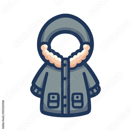 
parka clothing illustration design