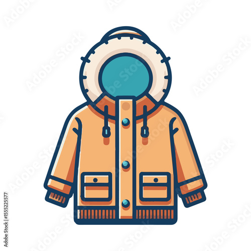 
parka clothing illustration design