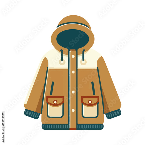 
parka clothing illustration design