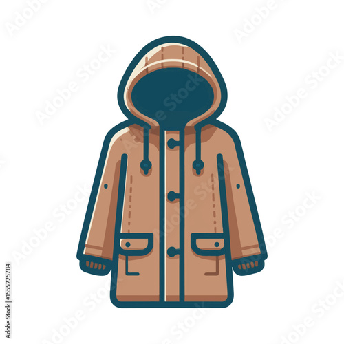 
parka clothing illustration design