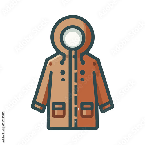 
parka clothing illustration design