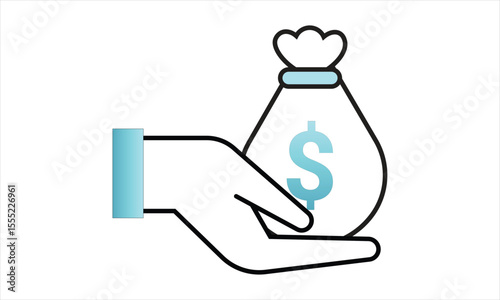 borrow up to. offers vector banners with flying coins