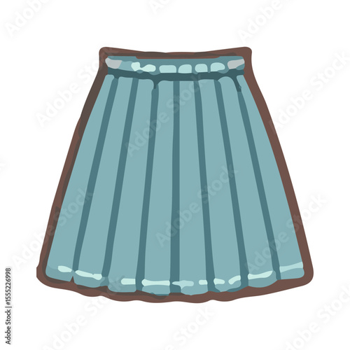 
pleated skirt clothing illustration design