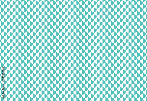 Seamless two tone geometric scale pattern in 90s white and cyan hues. Perfect for retro designs, digital backgrounds, or modern textiles.