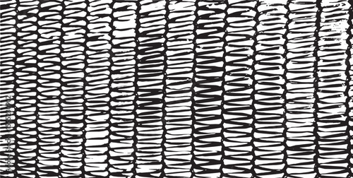 Monochrome texture composed of irregular graphic elements. Distressed uneven grunge background. Abstract vector illustration. Overlay for interesting effect and depth. Isolated on white background.
