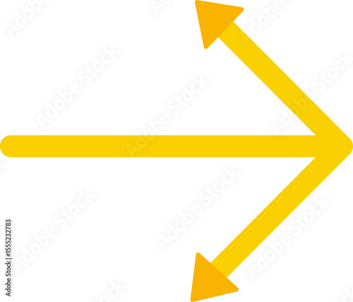 Pair of arrows side by side representing dual directional indicators or options.