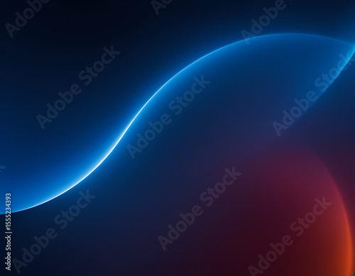 Abstract soft blue wave background. 3d blue background with blue lines curved wavy sparkle with copy space for text. Three-dimensional wave and blue background.