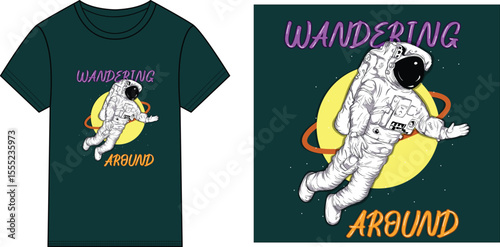 astronaut wandering around