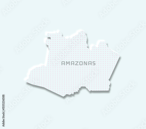 Dive into the Heart of the Amazon 🐀🌿 Neumorphic map of Manaus and the iconic Meeting of Waters. Great for nature lovers and travel content creators!