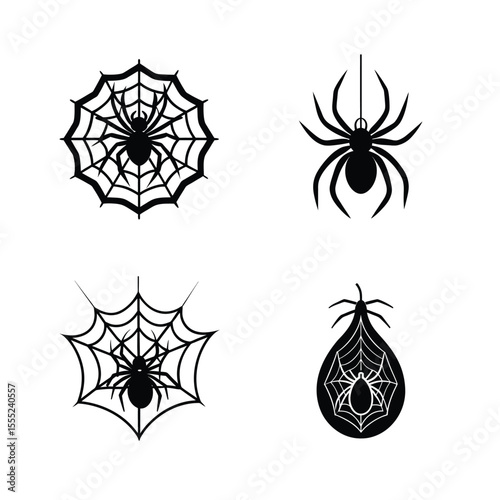 Halloween Creepy Crawler vector silhouette bundle