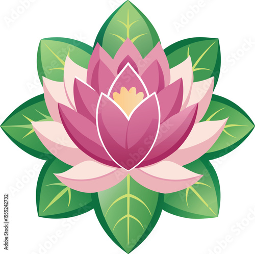 Top view of a delicate lotus flower with open petals showcasing its intricate natural beauty isolated on white background isolated on transparent background