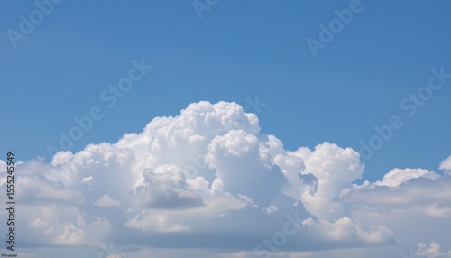 create a photo of a white cloudy sky during the daytime, the subject, which is the main focus of the image, should be positioned at the top of the image with ample copy space beneath it for text
