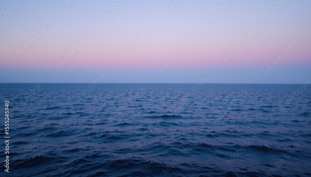 Obraz premium blue background of an evening calm on the baltic sea, optimize with ample copy space for photo use, clear and focused positioning of the subject at the top.