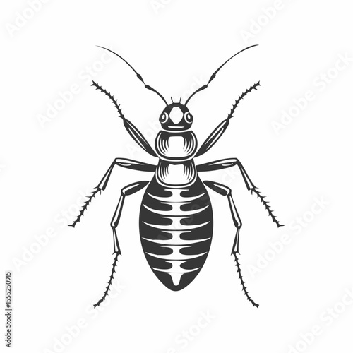 Termite Vector Images. Termite Minimalist Vector Design on white background.