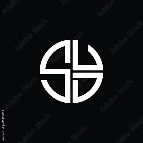 SUD logo SUD icon SUD monogram SUD letter minimalist Circle flat Unique modern abstract logo design.