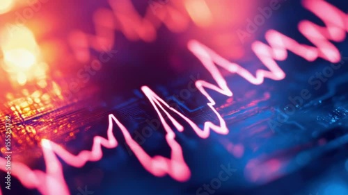 Abstract graphical display of data fluctuations