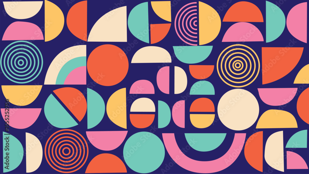 Funky retro design background