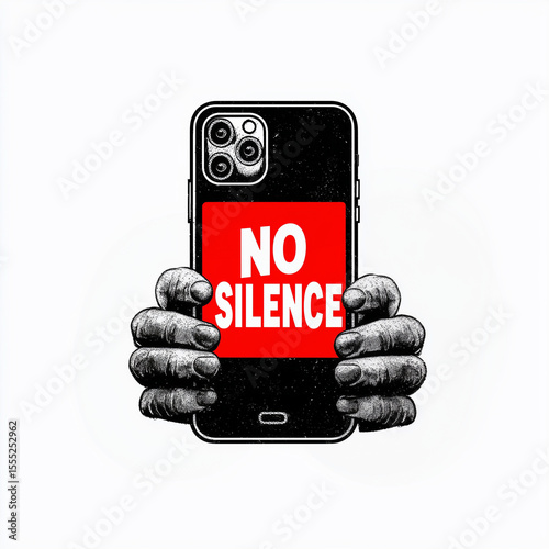 Hands holding smartphone with 