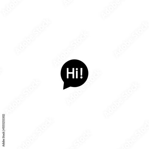Chat sign icon flat vector design.