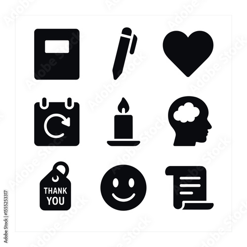 Candidate Engagement Icons. Solid, filled icons set of candidate engagement: email icon, reply message, video
