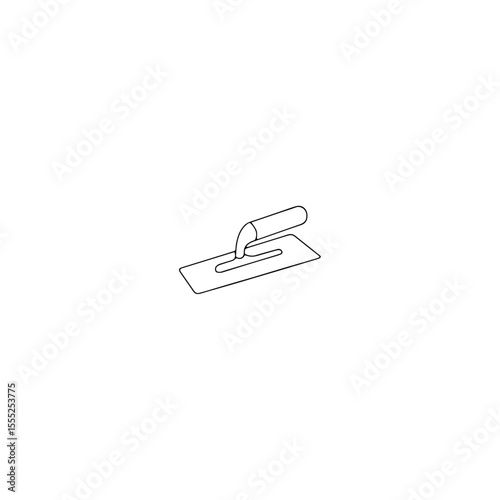 Trowel icon flat vector design.