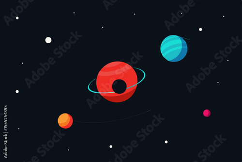 space rocket in space