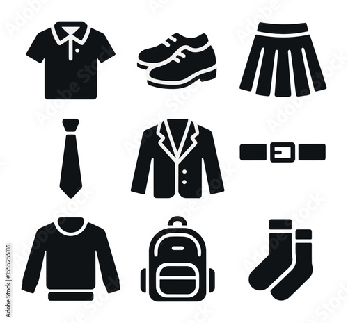 Live Auction Icons. Solid, filled icons set of live auctions: audience icon, auctioneer podium, spotlight,