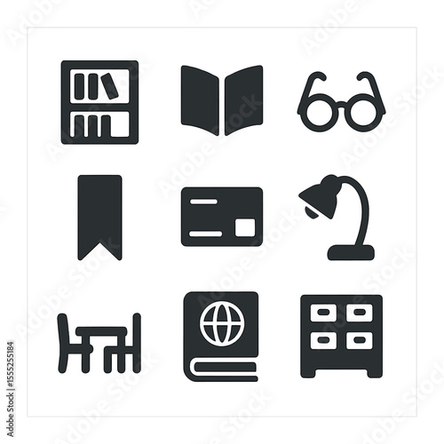 Parole Icon Set. Solid, filled icons set of parole and probation: house arrest anklet, parole hearing paper,
