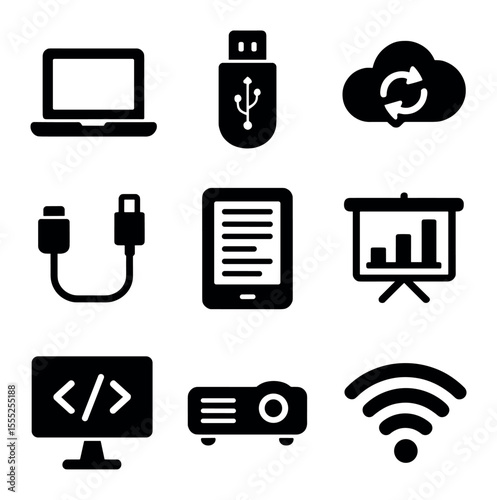 Criminal Arrest Icons. Solid, filled icons set of criminal arrest: arresting officer, handcuffed icon, rights