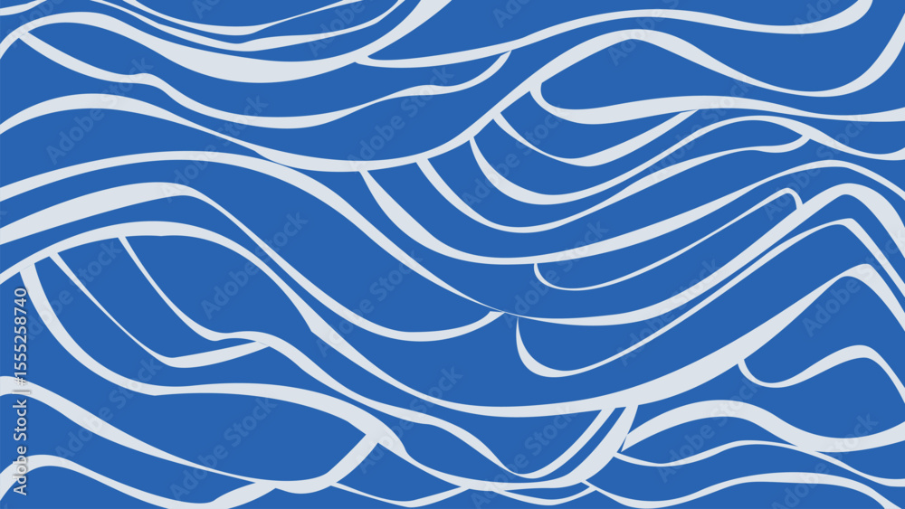Fototapeta premium Dynamic White Lines on Navy Background