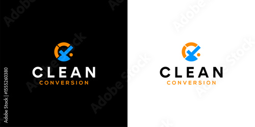 Inspiration vector logo design letter check or clean