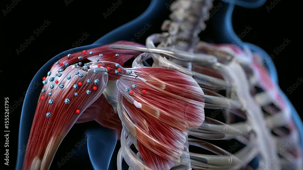 Acronym Process Clinical-grade illustration of shoulder anatomy with visible acromion ...
