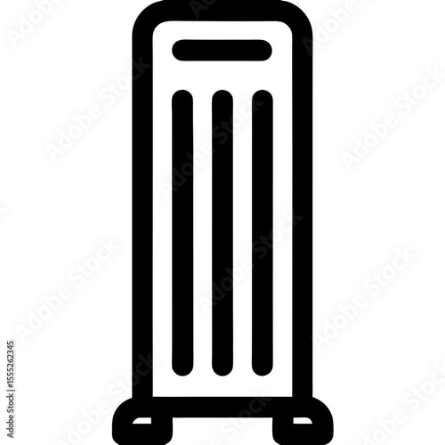 Heater vertical device for indoor home heating