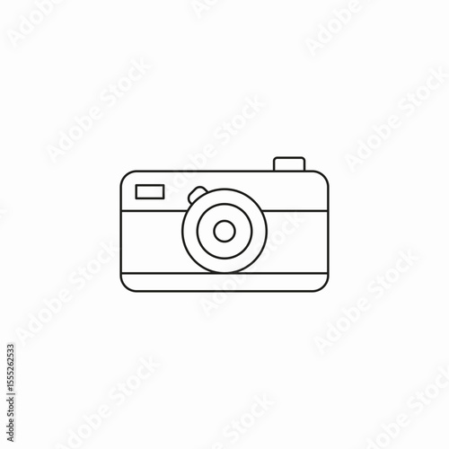 compact camera photo icon sign vector
