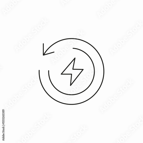 energy renewal symbol icon sign vector