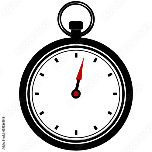 stopwatch on black