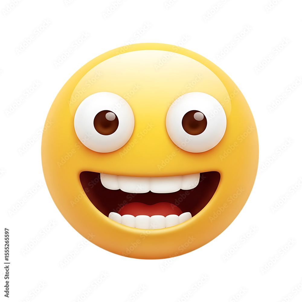 Fototapeta premium Download high quality happy emoji face image vector illustration for social media communication needs
