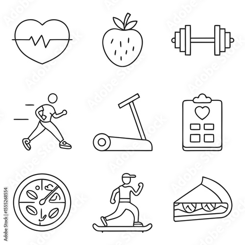 vector illustration of a fitness gym