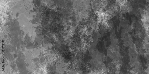Abstract watercolor texture overlay design to create grungy vintage effect of grey and black distressed pattern background, black and white art texture artistic paper textures on stylish design.
