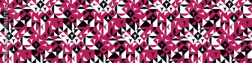 Seamless geometric mosaic pattern background - abstract vector graphic design