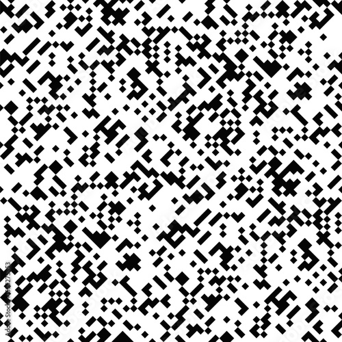 Random diagonal black and white pattern background - monochrome abstract seamless repeating vector graphic