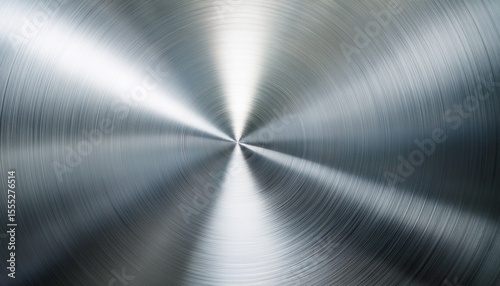 circular brushed shiny silver aluminum metal texture grainy radial stainless steel metallic abstract background