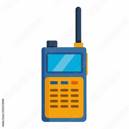 Portable two way radio communication device