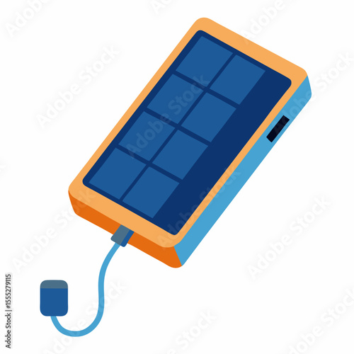 Portable solar panel power bank charger