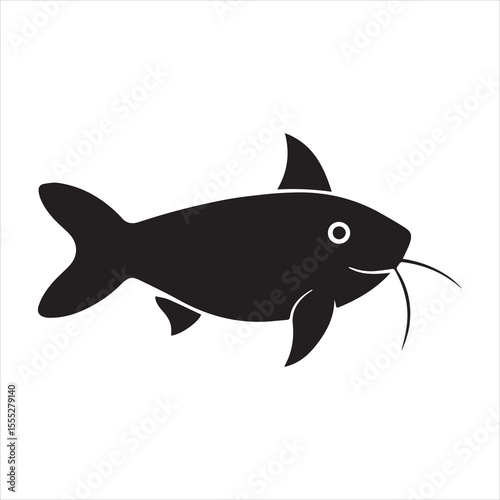 sea catfish vector art illustration
