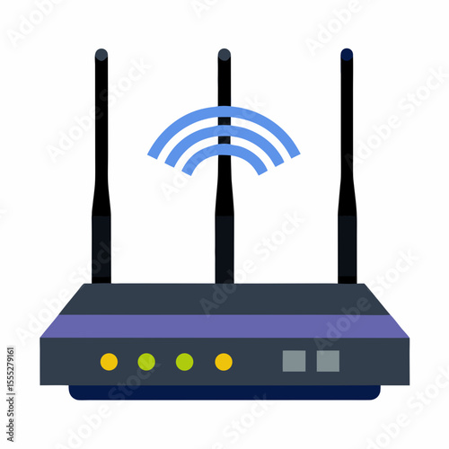 Wireless router icon internet connection device